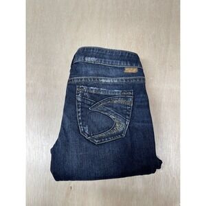 Silver Tuesday Jeans Bootcut Blue Jeans Women's 27/33 Approx 30x32 Dark Blue